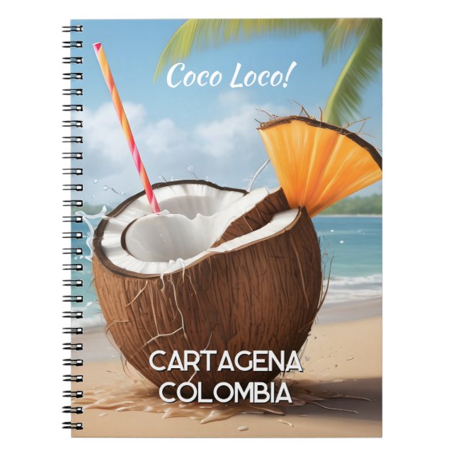 Benutzerdefinierter Standort Coco Loco Notizblock (Vorderseite)
