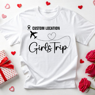 Benutzerdefinierter Standort Mädchen Reise Frauen T-Shirt
