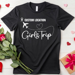 Benutzerdefinierter Standort Mädchen Reise Frauen T-Shirt