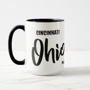 Benutzerdefinierter Standort & Name Ohio Tasse
