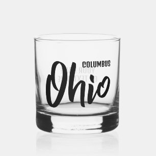 Benutzerdefinierter Standort & Text Ohio Whiskyglas