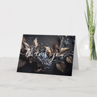 Benutzerdefinierter Steampunk Metall Schmetterling Dankeskarte