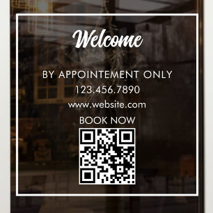 Benutzerdefinierter Storefront-QR-Code Geschäftsze Fensteraufkleber