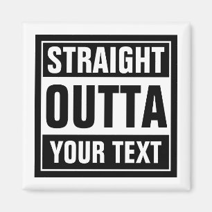 Benutzerdefinierter STRAIGHT-OUTTA-Kühlschrankmagn Magnet