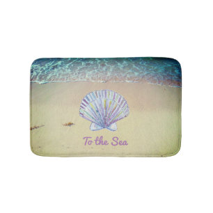 Benutzerdefinierter Strand Sand & Muscheln  Badematte