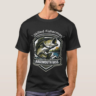 Benutzerdefinierter Style für Forellenbarsch-Angle T-Shirt