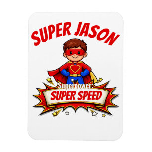 Benutzerdefinierter Superheldenname und Superkraft Magnet