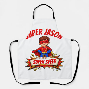 Benutzerdefinierter Superheldenname und Superkraft Schürze