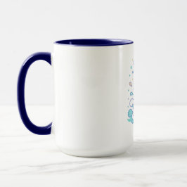Benutzerdefinierter süßer Delfin mit Blasen-Splash Tasse