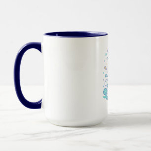 Benutzerdefinierter süßer Delfin mit Blasen-Splash Tasse