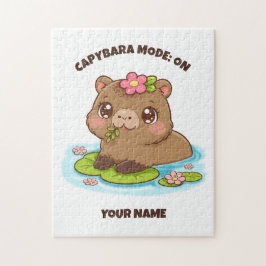 Benutzerdefinierter Süßer Kawaii Capybara Modus Pu Puzzle