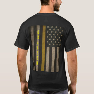 Benutzerdefinierter T - Shirt für die Thin-Gelb-Li