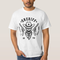 Benutzerdefinierter T - Shirt, Sheriff T - Shirt