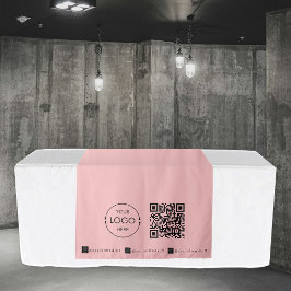 Benutzerdefinierter Table Runner-Banner rosa QR-Co Wandteppich
