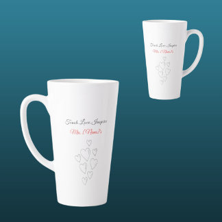 Benutzerdefinierter Teach Love Inspire Vorschulleh Milchtasse