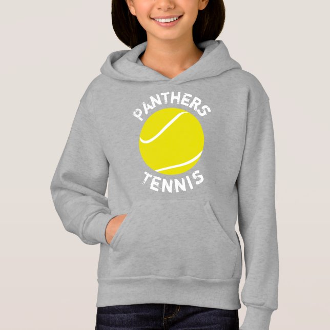 Benutzerdefinierter Teamname für den Tennis-Spiele Hoodie (Vorderseite)