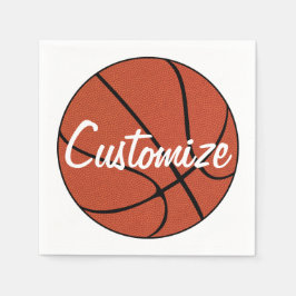 Benutzerdefinierter Teamname oder Party-Basketball Serviette
