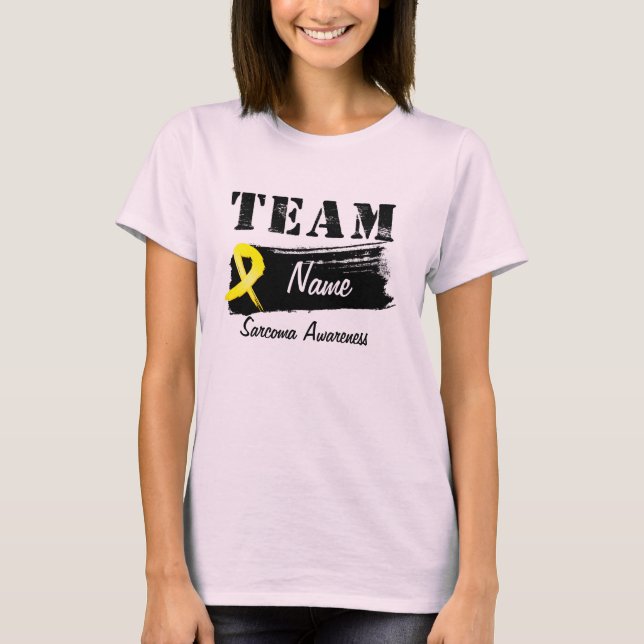 Benutzerdefinierter Teamname - Sarcoma T-Shirt (Vorderseite)