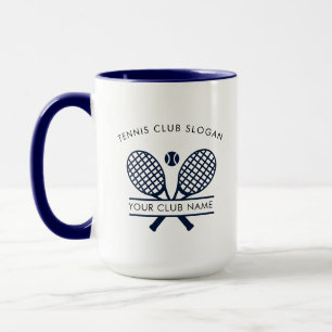 Benutzerdefinierter Tennis Country Club Name Team  Tasse