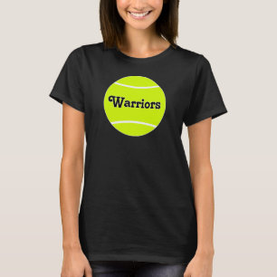 Benutzerdefinierter Tennis-Teamname oder Textfraue T-Shirt