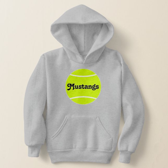 Benutzerdefinierter Tennis-Teamname / Text-Player  Hoodie (Ablage )