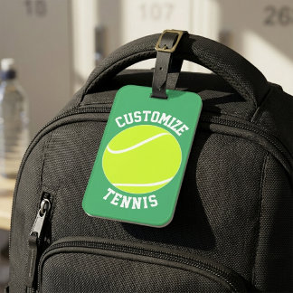 Benutzerdefinierter Tennisteamname / Personalisier Gepäckanhänger