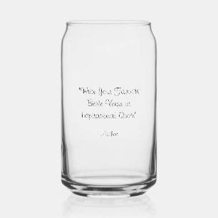 Benutzerdefinierter Text 16oz Dosenglas
