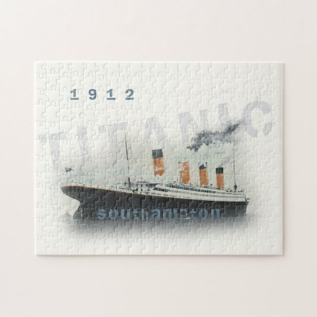 Benutzerdefinierter Text 1912 Titanic Jigsaw Puzzl Puzzle (Horizontal)