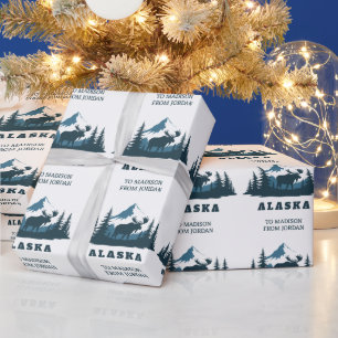 Benutzerdefinierter Text ALASKA Geschenkpapier