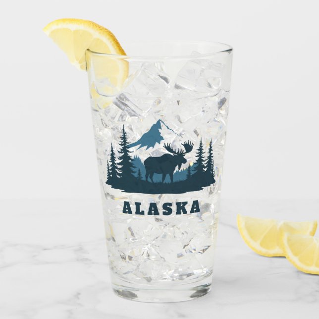 Benutzerdefinierter Text ALASKA Glas (Vorderseite Ice)