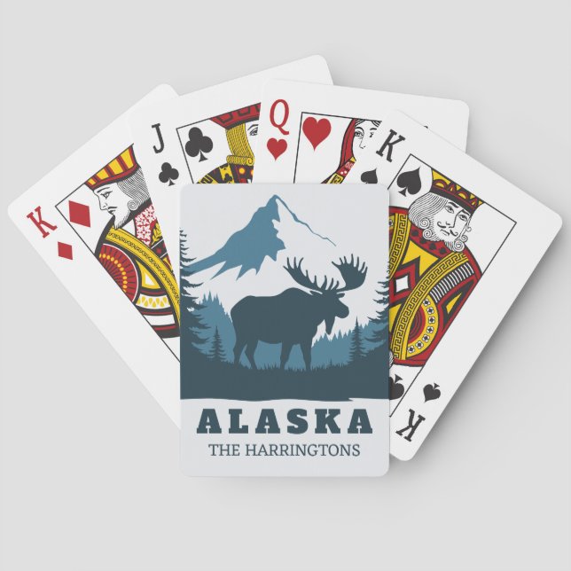 Benutzerdefinierter Text ALASKA Spielkarten (Rückseite)