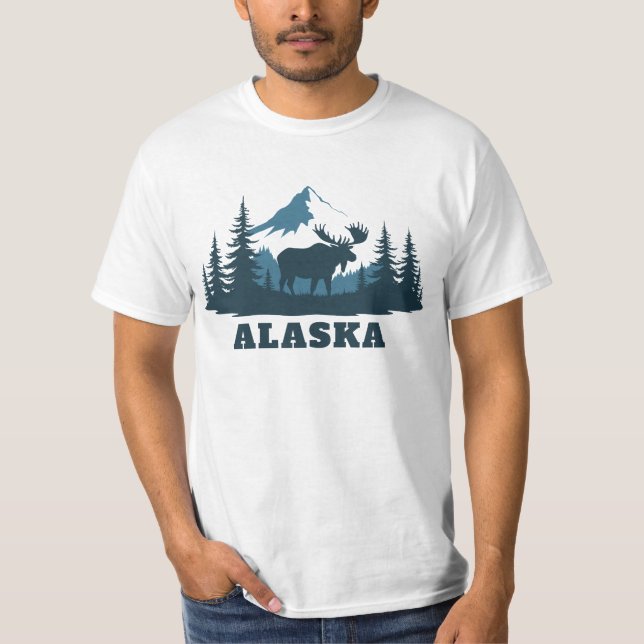 Benutzerdefinierter Text ALASKA T-Shirt (Vorderseite)