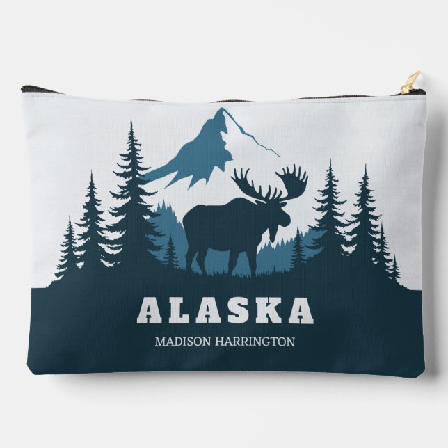 Benutzerdefinierter Text ALASKA Zubehörtasche (Rückseite)