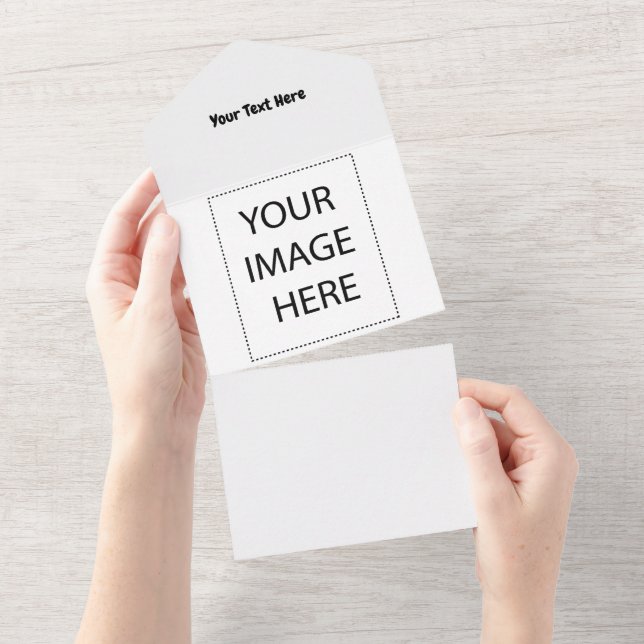 Benutzerdefinierter Text All In One Einladung (Abreißen)