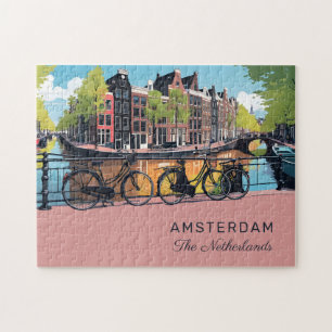 Benutzerdefinierter Text Amsterdam Puzzle
