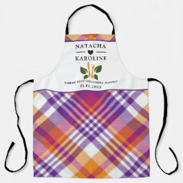 Benutzerdefinierter Text, Aquarellküche Schürze