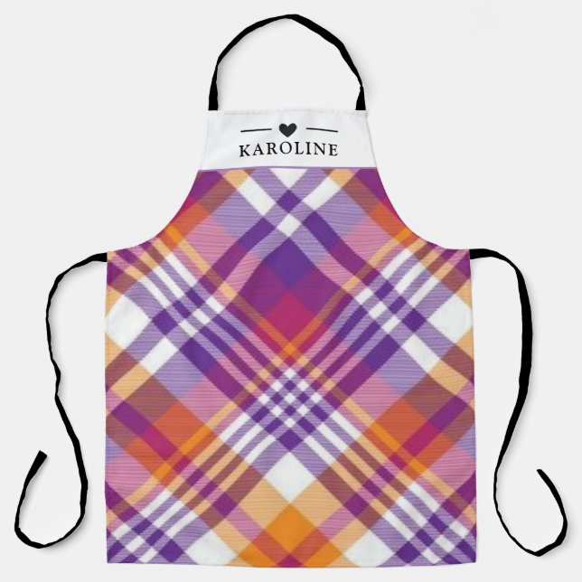 Benutzerdefinierter Text, Aquarellküche Schürze (Vorderseite)