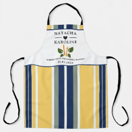 Benutzerdefinierter Text, Aquarellküche Schürze