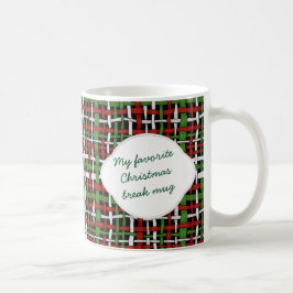 Benutzerdefinierter Text aus Woven Burlap Tasse