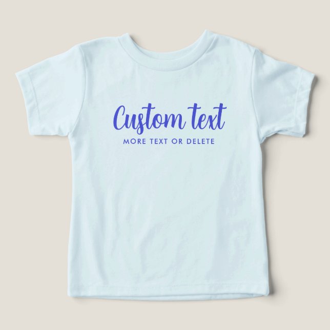 Benutzerdefinierter Text Baby Bella Canvas Tri-Ble (Design Vorderseite)