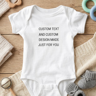 Benutzerdefinierter Text Baby Bodysuit Strampler