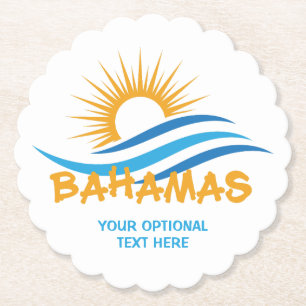 Benutzerdefinierter Text Bahamas Untersetzer