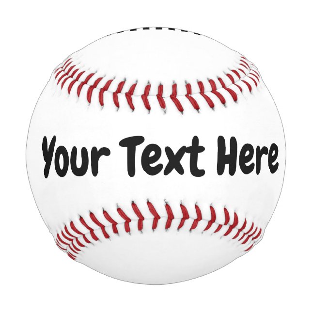 Benutzerdefinierter Text Baseball (Vorderseite)