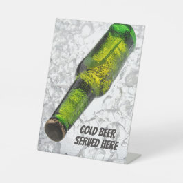 Benutzerdefinierter Text Beer auf Ice Sockelschild
