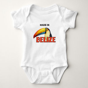 Benutzerdefinierter Text BELIZE Toucan Baby Strampler