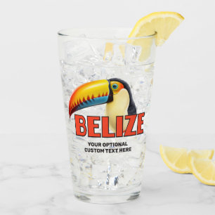 Benutzerdefinierter Text BELIZE Toucan Glas