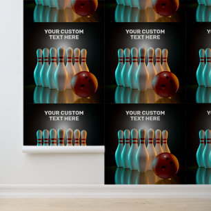 Benutzerdefinierter Text-Bowling Tapete