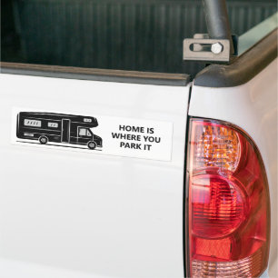Benutzerdefinierter Text Camper Van Autoaufkleber