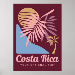 Benutzerdefinierter Text Costa Rica Poster
