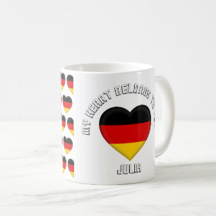 Benutzerdefinierter Text Das deutsche Flag-Muster Kaffeetasse